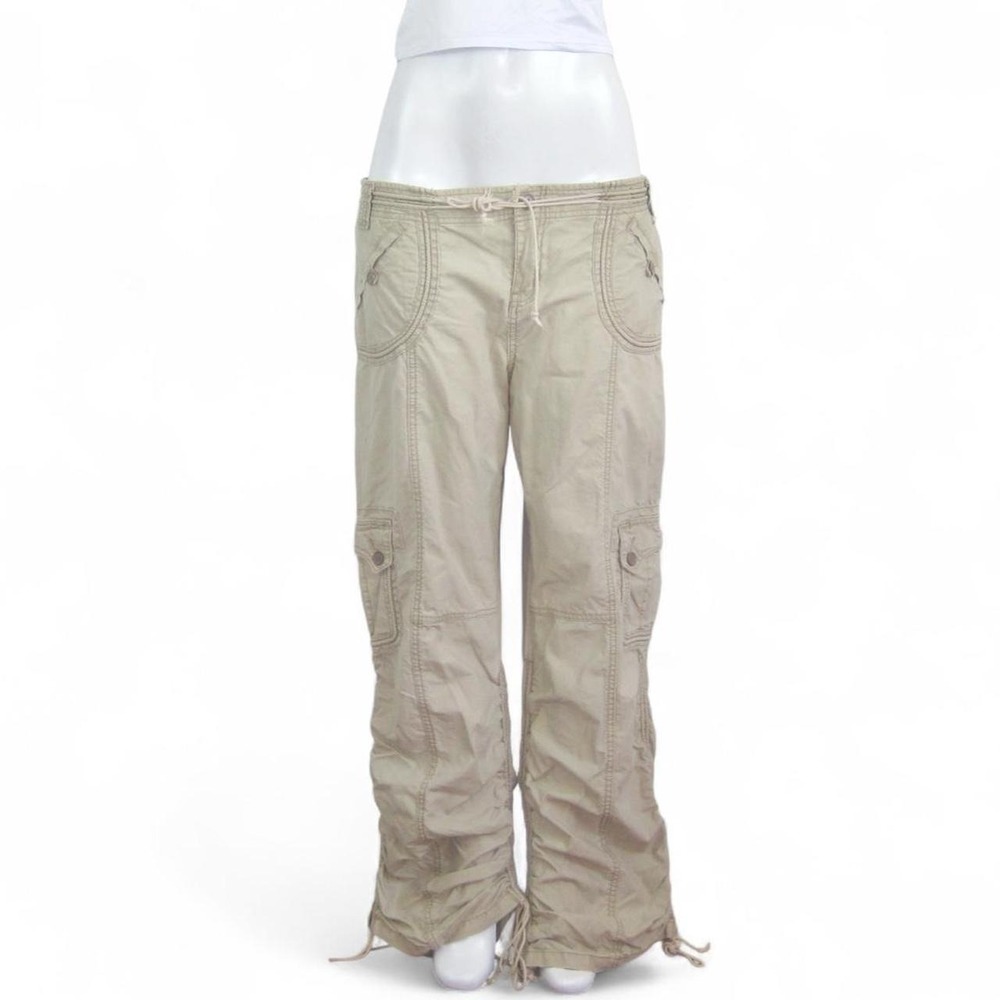 y2k unionbay khaki cargo pants low rise 2000s